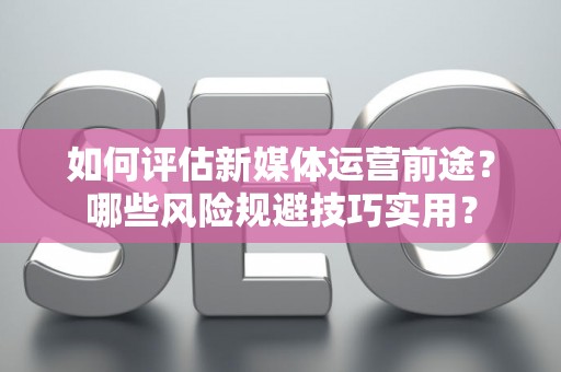 如何评估新媒体运营前途？哪些风险规避技巧实用？